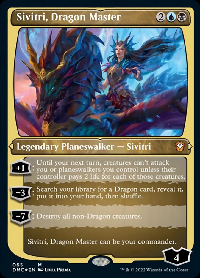 Image of Sivitri, Dragon Master (Foil Etched) [Dominaria United Commander]