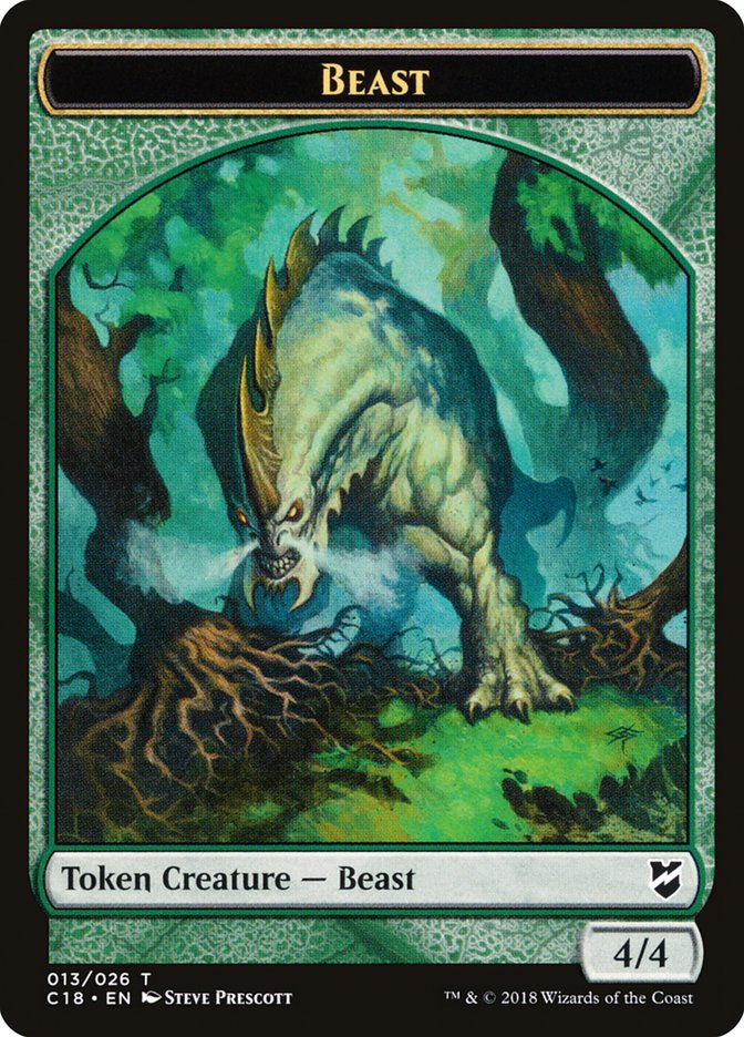 Image of Beast Token (013/026) [Commander 2018 Tokens]