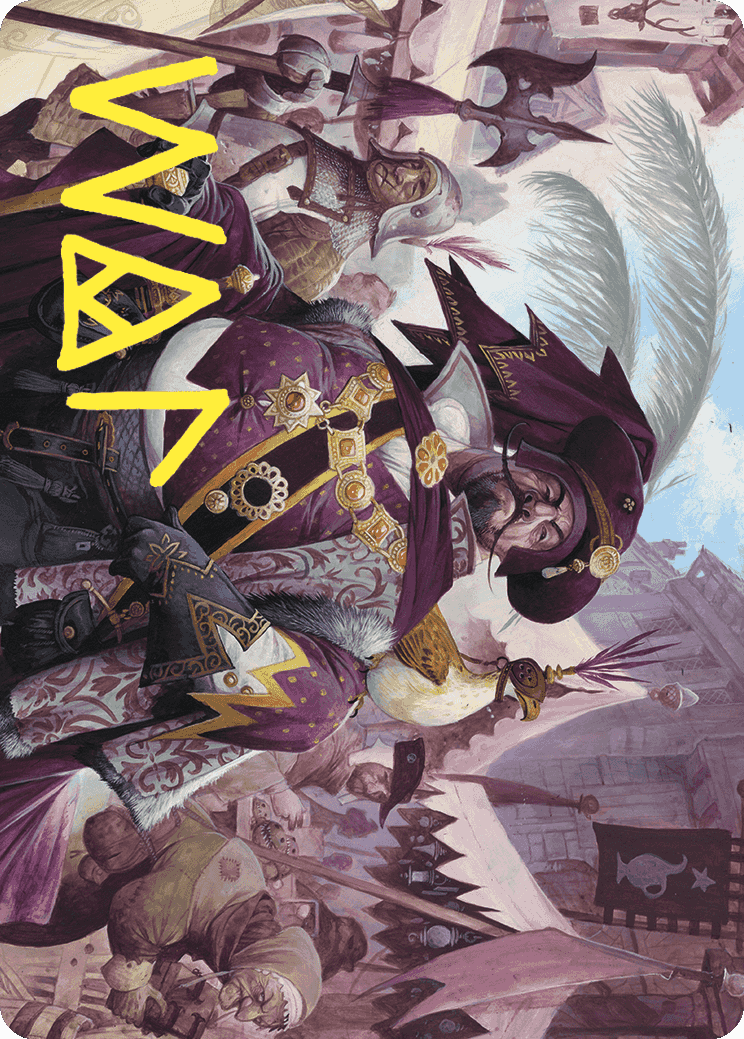 Image of Discerning Financier Art Card (Gold-Stamped Signature) [Wilds of Eldraine Art Series]