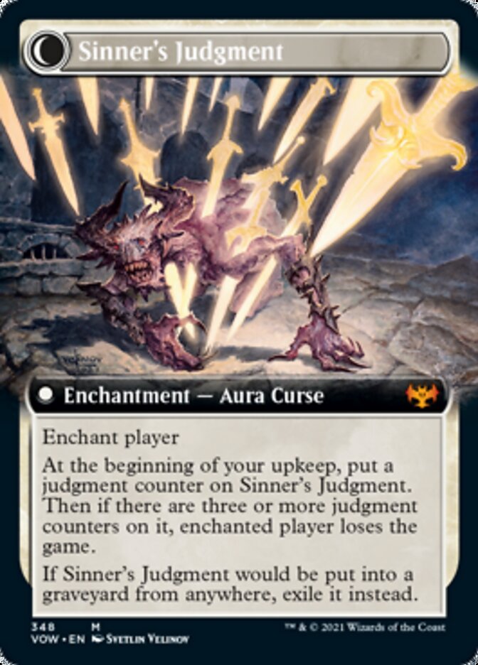 Image of Faithbound Judge // Sinner's Judgment (Extended Art) [Innistrad: Crimson Vow]