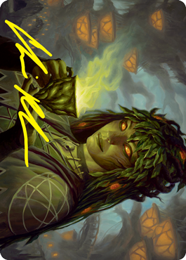 Image of Dina, Soul Steeper Art Card (Gold-Stamped Signature) [Strixhaven: School of Mages Art Series]