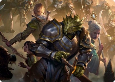 Image of You Come to the Gnoll Camp Art Card [Dungeons & Dragons: Adventures in the Forgotten Realms Art Series]