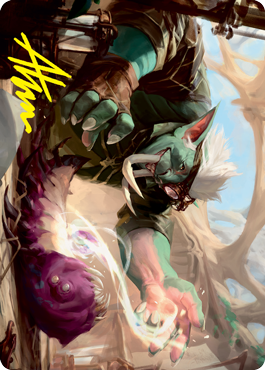 Image of Novice Dissector Art Card (Gold-Stamped Signature) [Strixhaven: School of Mages Art Series]