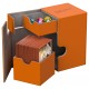 Image of Orange Ultimate Guard Xenoskin Flip'n'Tray 100+ Deckbox