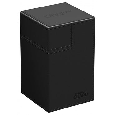 Mono Black Ultimate Guard Xenoskin Flip'n'Tray 100+ Deckbox