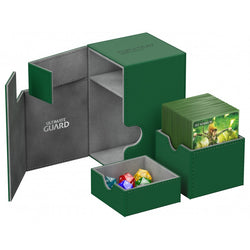 Green Ultimate Guard Xenoskin Flip'n'Tray 100+ Deckbox