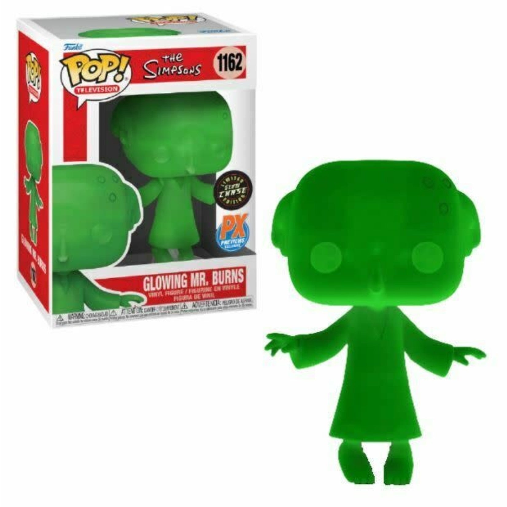 Image of Glowing Mr. Burns (Chase)(The Simpsons) (PX Previews Exclusive) (Glow in the Dark) #1162