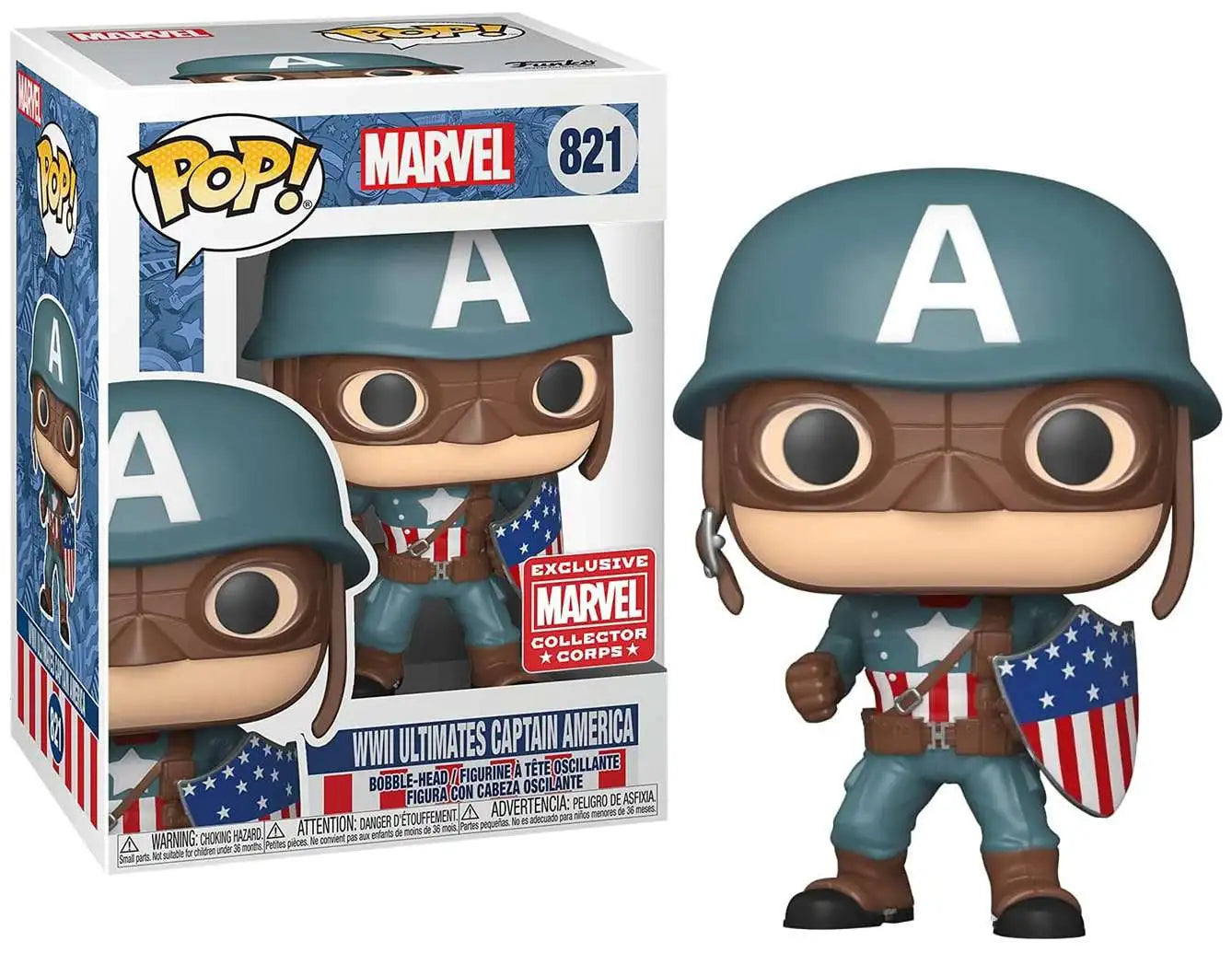 Image of WWII Ultimates Captain America (Marvel Collector CORPS Exclusive) #821
