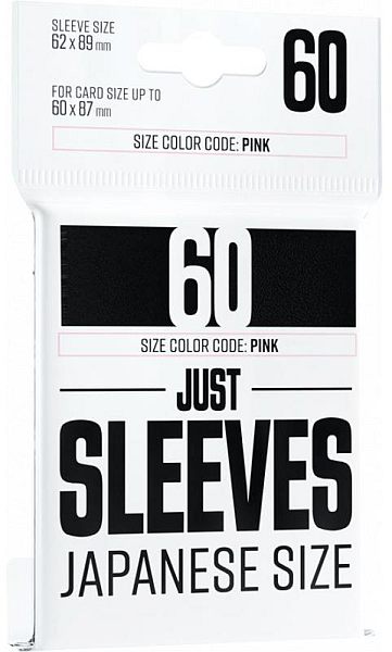 Image of Just Sleeves: Japanese Size (Black)