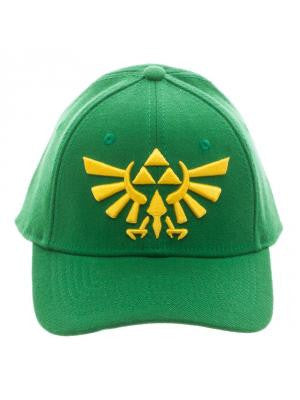 Image of Zelda - Tri-Force Logo on Green Snapback