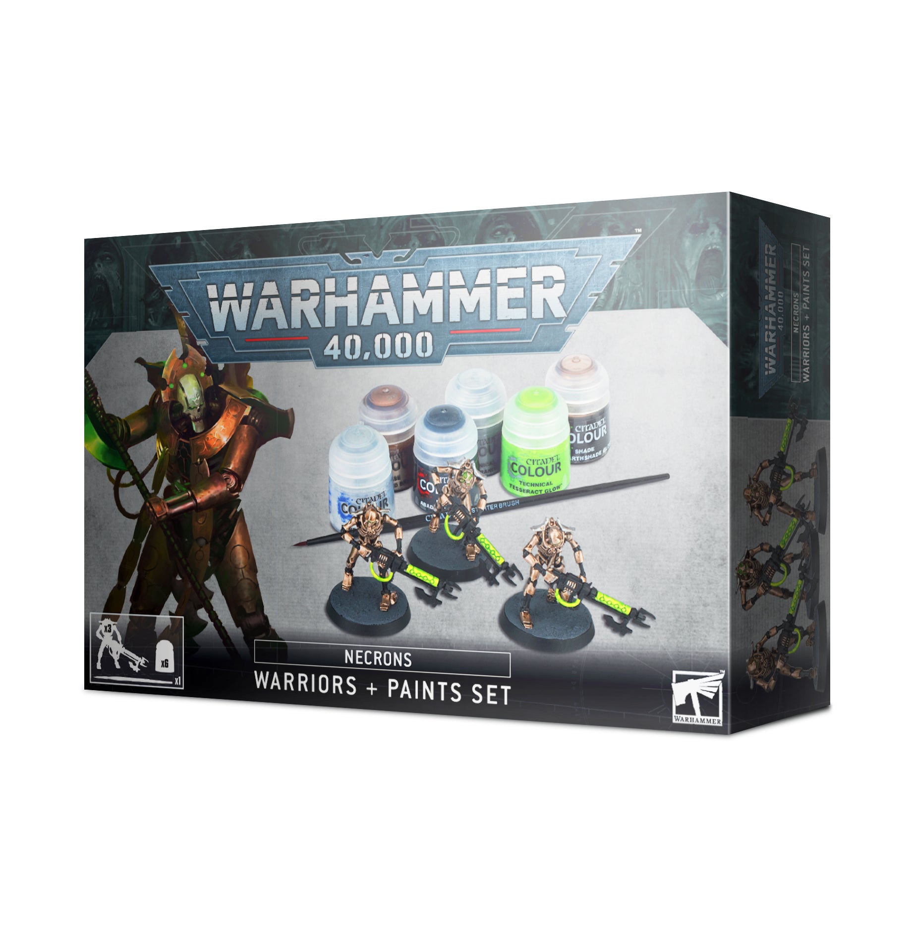 Image of Necrons: Warriors + Paints Set Warhammer 40,000