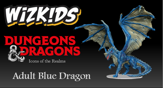 Image of D&D Adult Blue Dragon Premium Figure Icon of the Realms