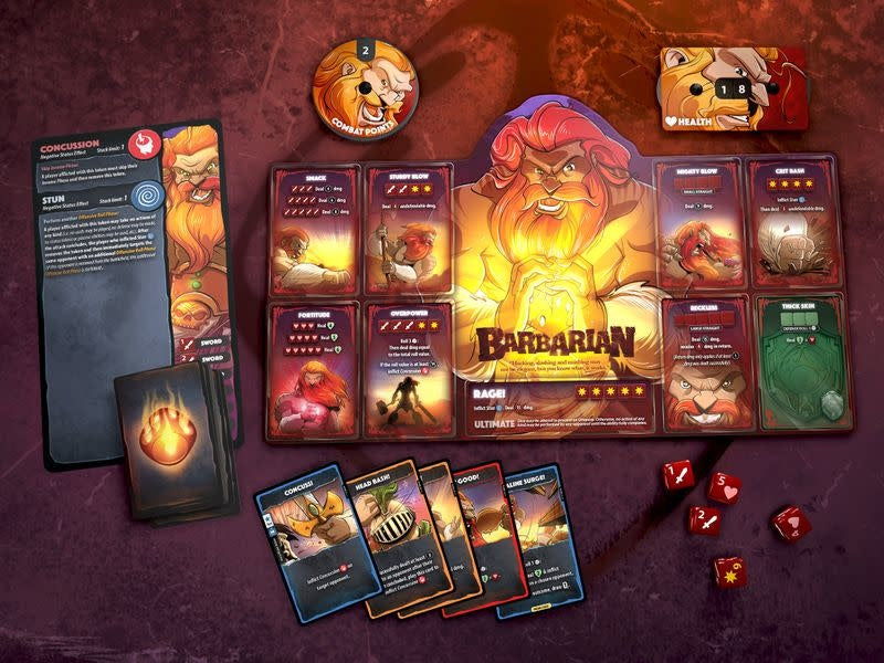 Image of Dice Throne Season 1 Rerolled: Barbarian Vs Moon Elf (Battle 1)