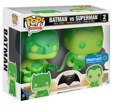 Batman Vs Superman (Batman Vs Superman) (Glows In The Dark) (Only At Walmart) (2 Pack) *BOX DAMAGE*