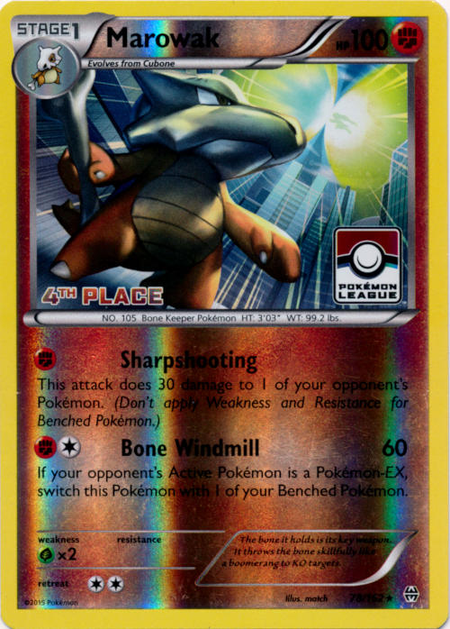 Image of Marowak (4th Place Promo) (NM)