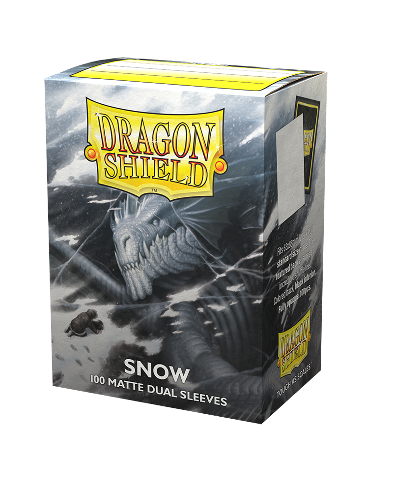 Image of Snow Matte Dual Dragon Shield (STANDARD)