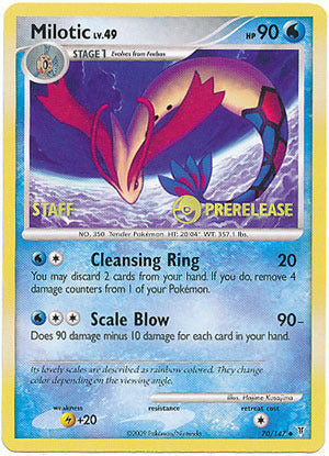 Image of Milotic (70) (Prerelease Staff Promo) [Supreme Victors]