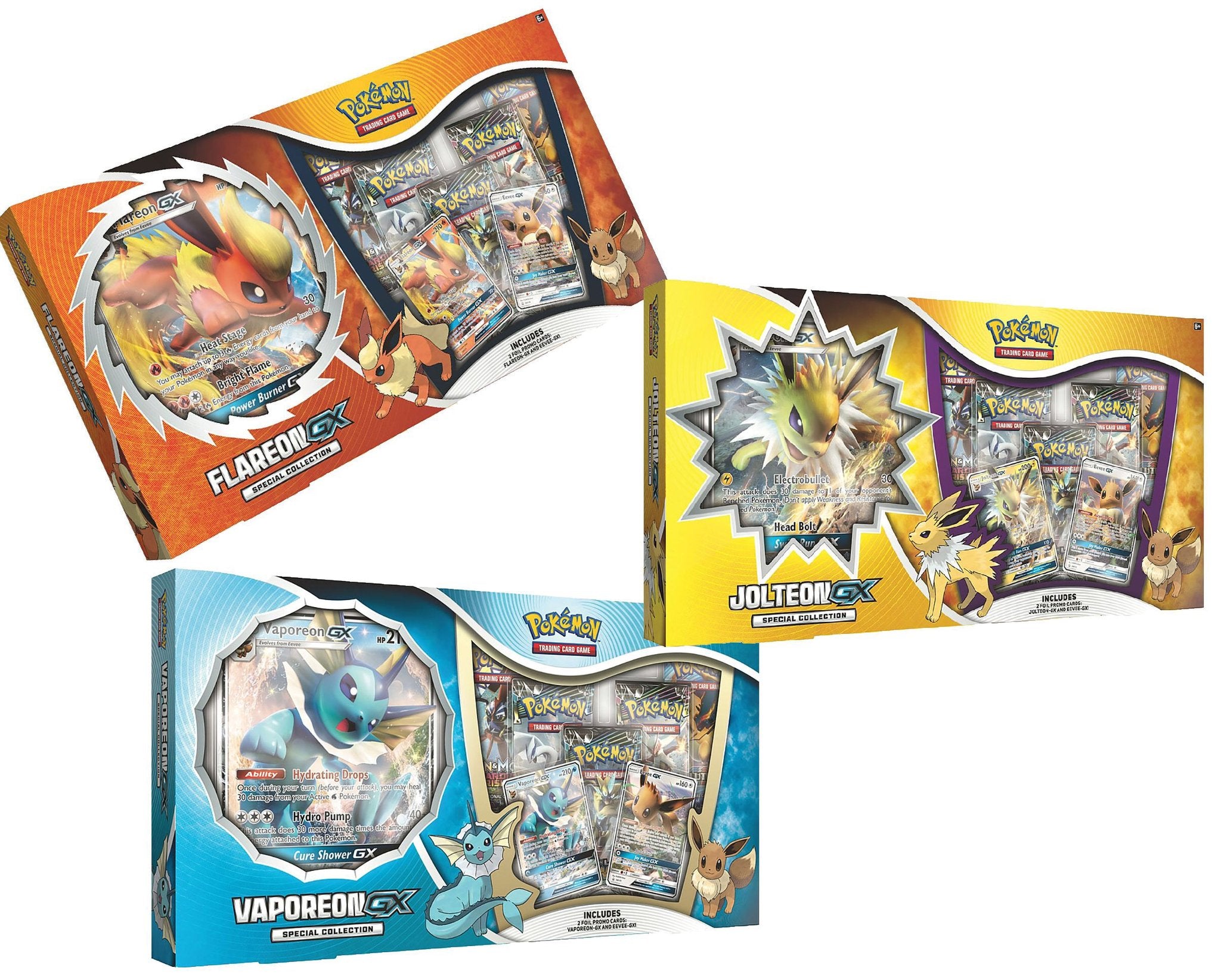 Image of Pokemon - Vaporeon/Jolteon/Flareon GX Special Collection SET