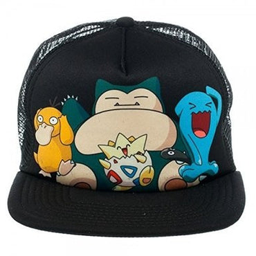Pokemon - Snorlax, Togepi, Psyduck, Wobbuffet Snapback Hat