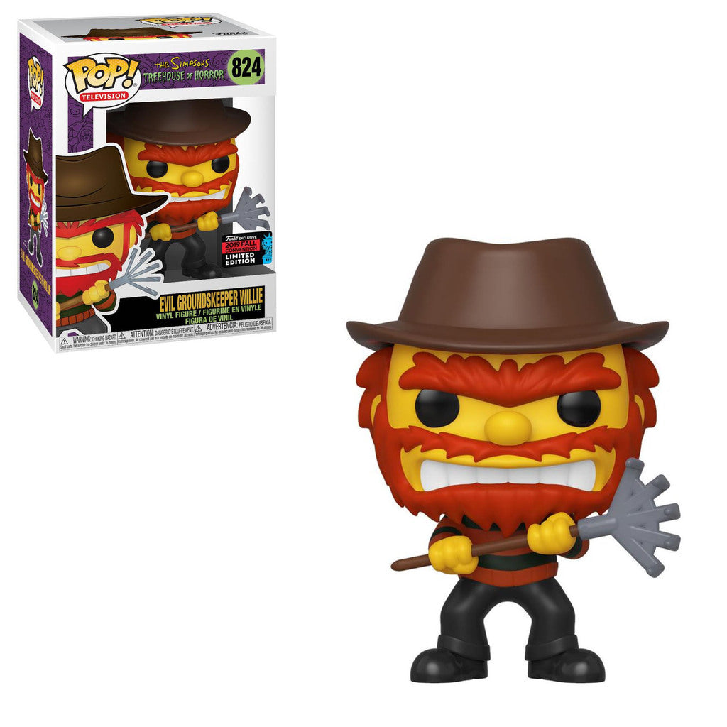 Image of Evil Groundskeeper Willie (The Simpsons Treehouse of Horror) (Funko Exclusive 2019 Fall Convention Limited Edition) #824