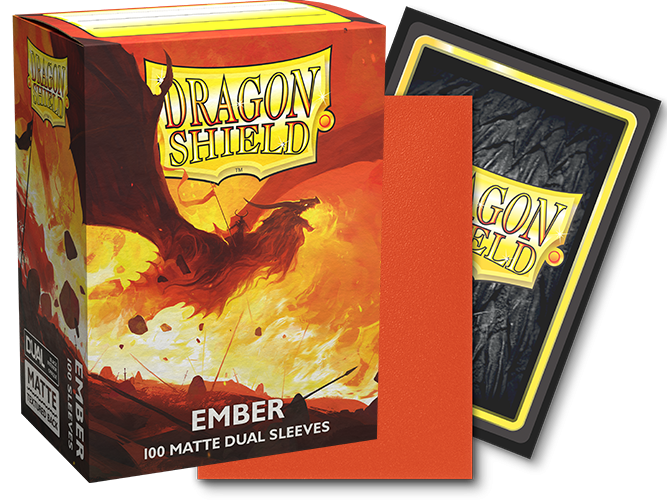 Image of Ember Matte Dual Sleeves Dragon Shield (STANDARD)