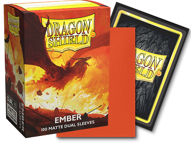 Ember Matte Dual Sleeves Dragon Shield (STANDARD)