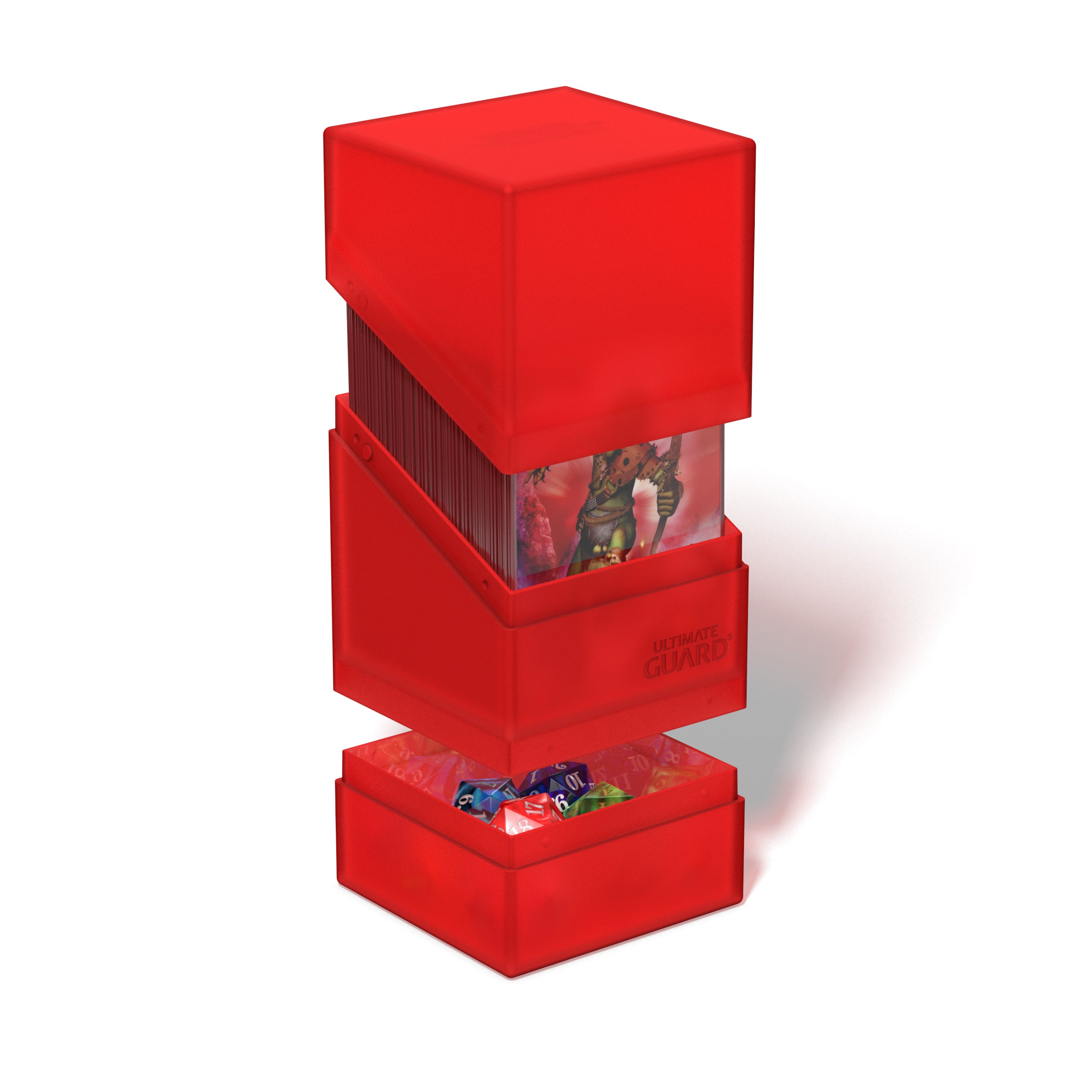 Image of Ruby Boulder'N'Tray 100+ Ultimate Guard Deckbox