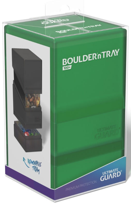 Image of Emerald Boulder'N'Tray 100+ Ultimate Guard Deckbox