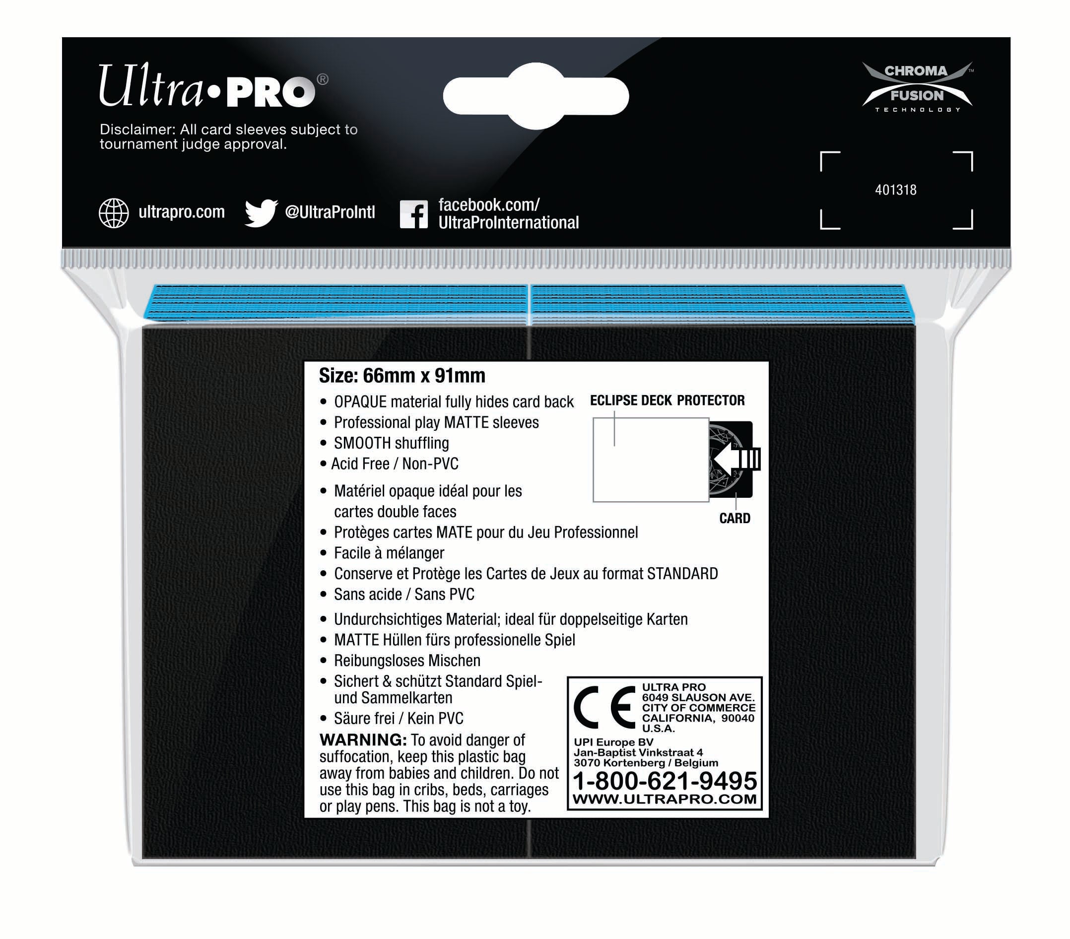 Image of Sky Blue - Eclipse Pro-Matte Standard Sleeves