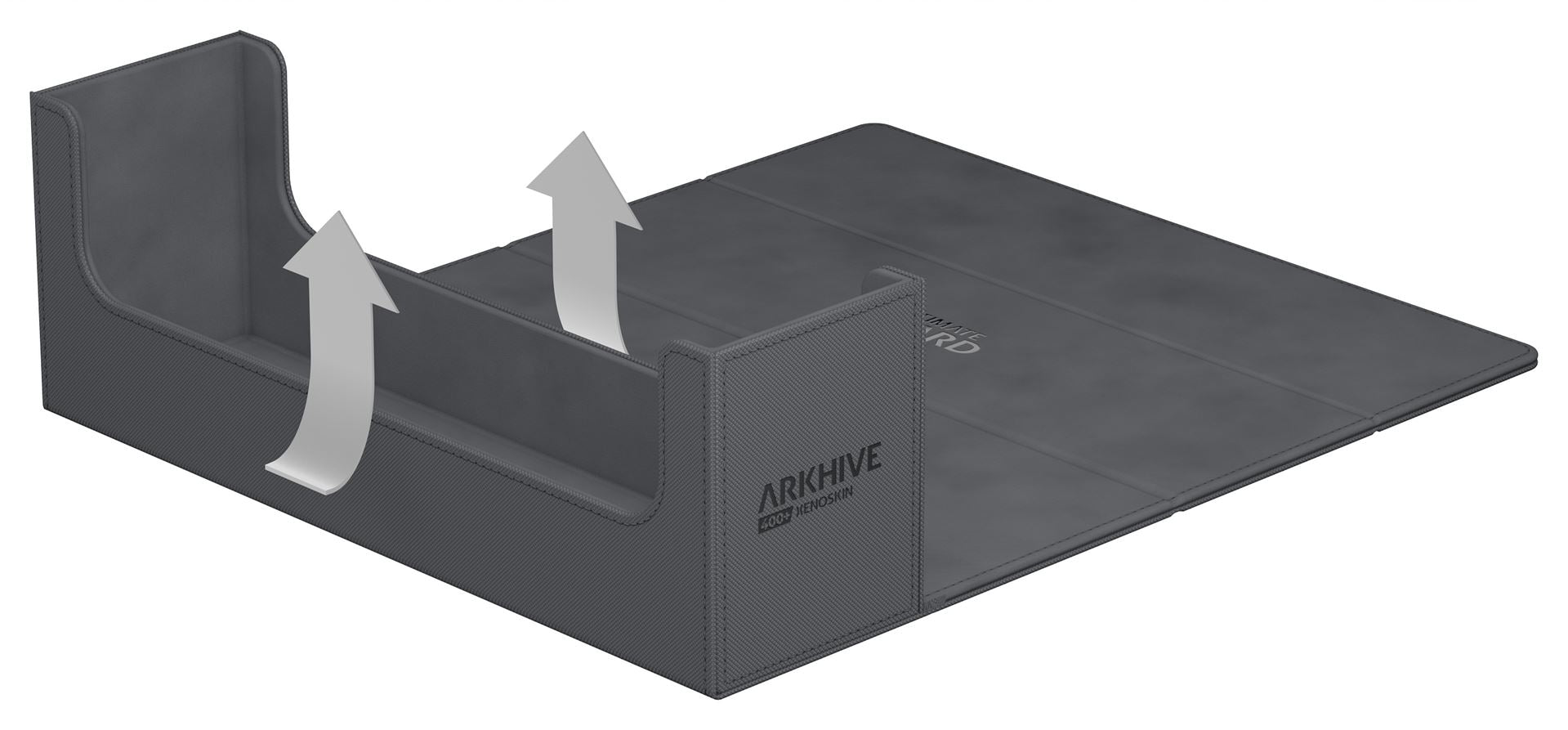 Image of Arkhive Ultimate Guard Grey 400+ Mono Color Deckbox