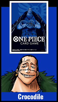 Image of Crocodile Blue Sleeves (One Piece TCG)
