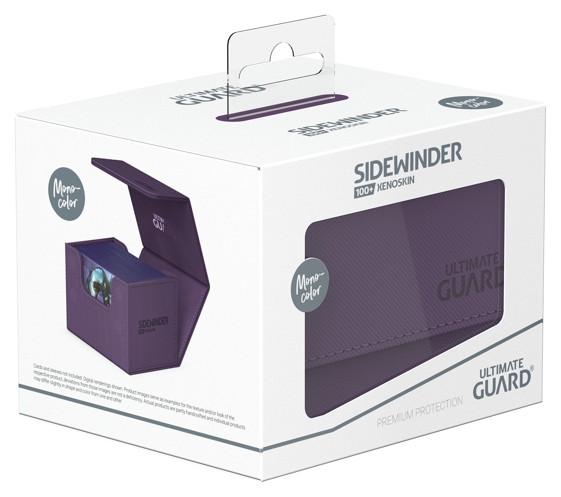 Image of Purple (Mono-Color) 100+ Ultimate Guard Sidewinder Xenoskin Deckbox