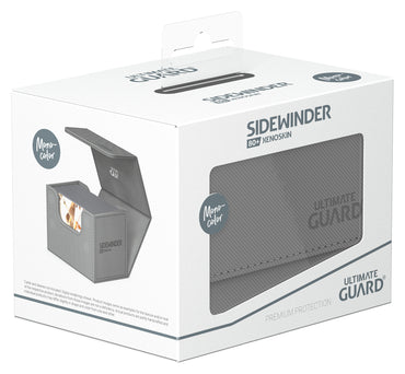 Grey (Mono-Color) 80+ Ultimate Guard Sidewinder Xenoskin Deckbox