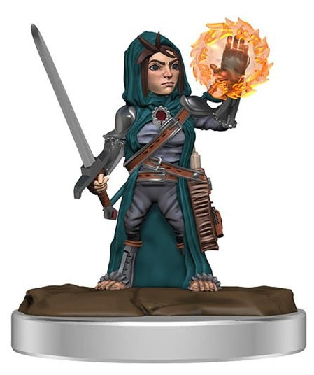 Image of Female Halfling Cleric - Pathfinder Battles Premium Painted Figure