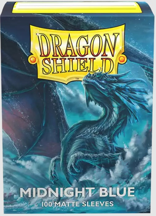 Image of Midnight Blue Matte Sleeves Dragon Shield (STANDARD)