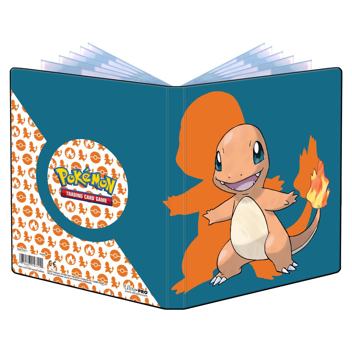 Image of Pokemon 4 Pocket Binder Charmander - Holds Oversized Cards