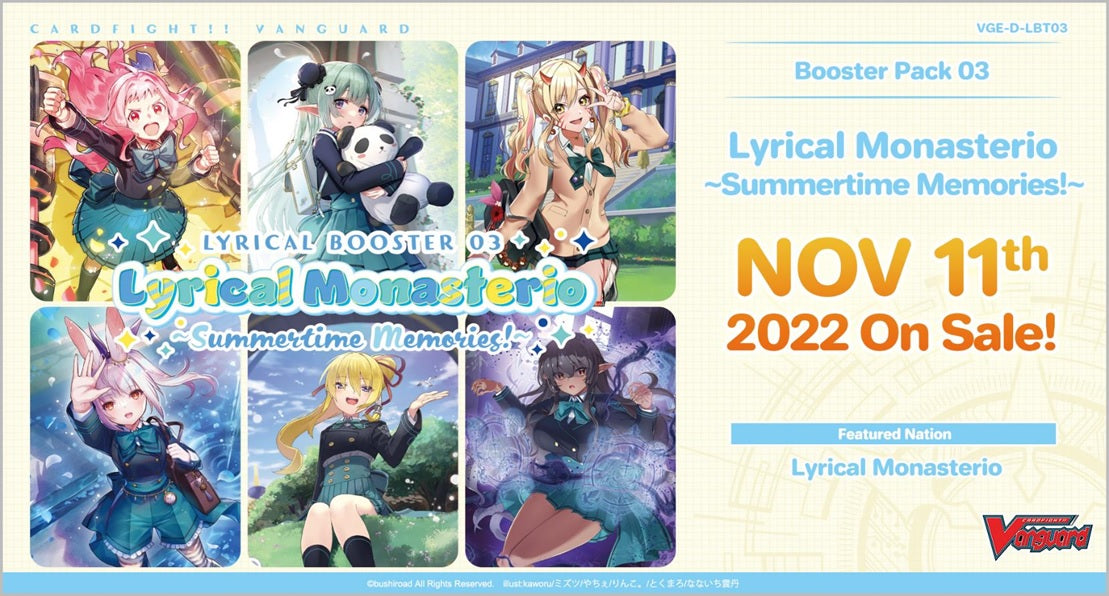 Image of Lyrical Monasterio - Summertime Memories! Booster Pack (VGE-D-BT08)