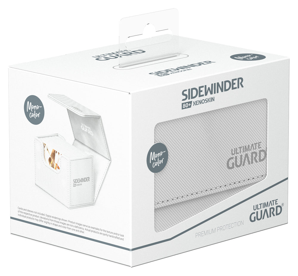 White (Mono-Color) 80+ Ultimate Guard Sidewinder Xenoskin Deckbox