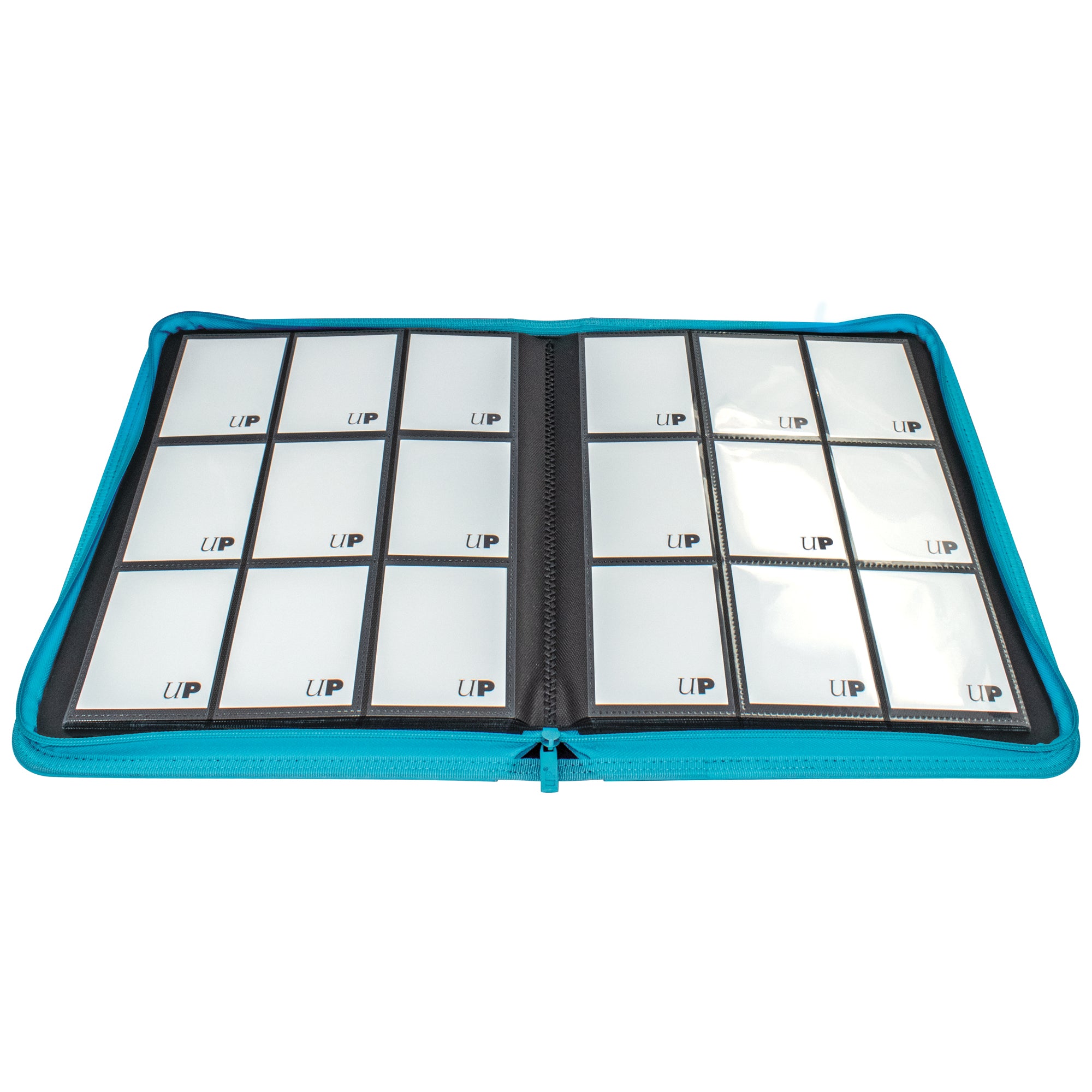 Image of Teal Pro Vivid 9 Pocket Zippered Binder