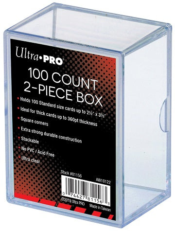 2-Piece Card Storage Box (100ct) - Ultra Pro