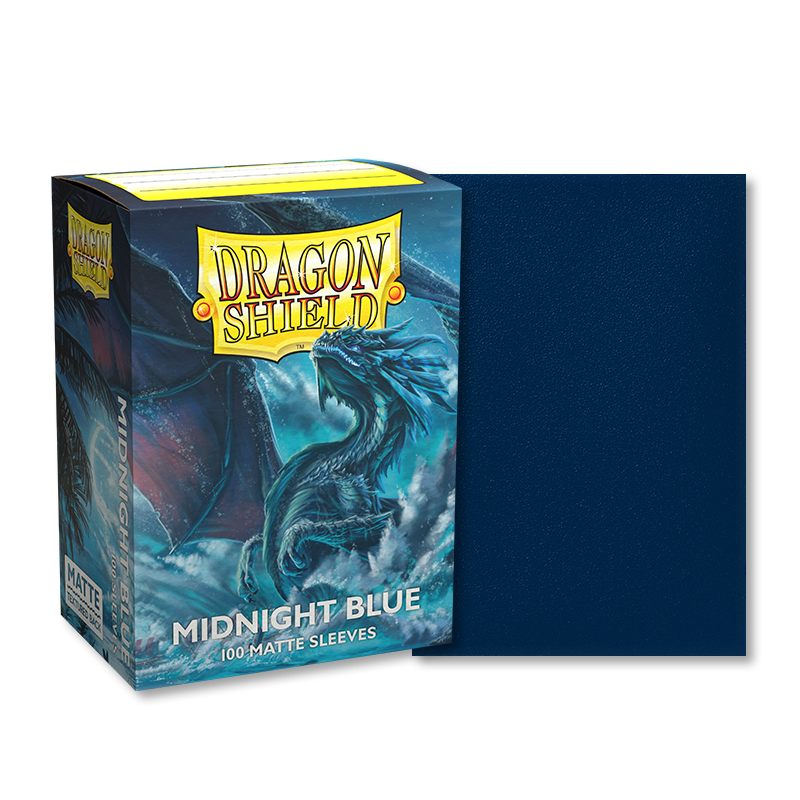 Image of Midnight Blue Matte Sleeves Dragon Shield (STANDARD)