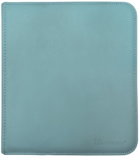 Image of Light Blue 12 Pocket Zippered Pro Binder - Ultra Pro
