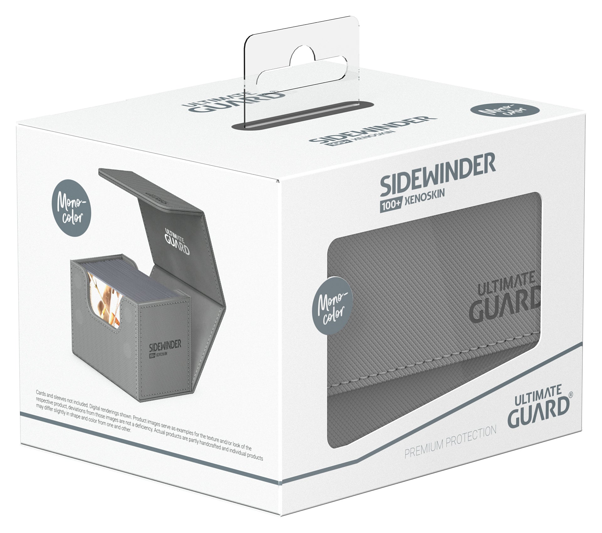 Image of Dark Grey (Mono-Color) 100+ Ultimate Guard Sidewinder Xenoskin Deckbox