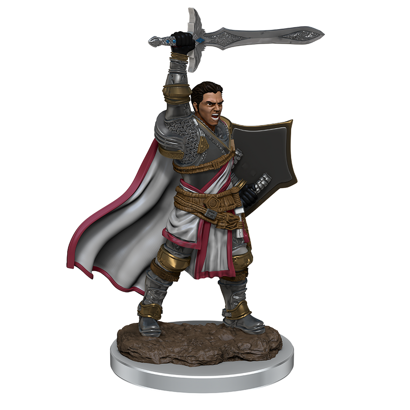 Male Human Paladin Premium Miniature - Icons of the Realms