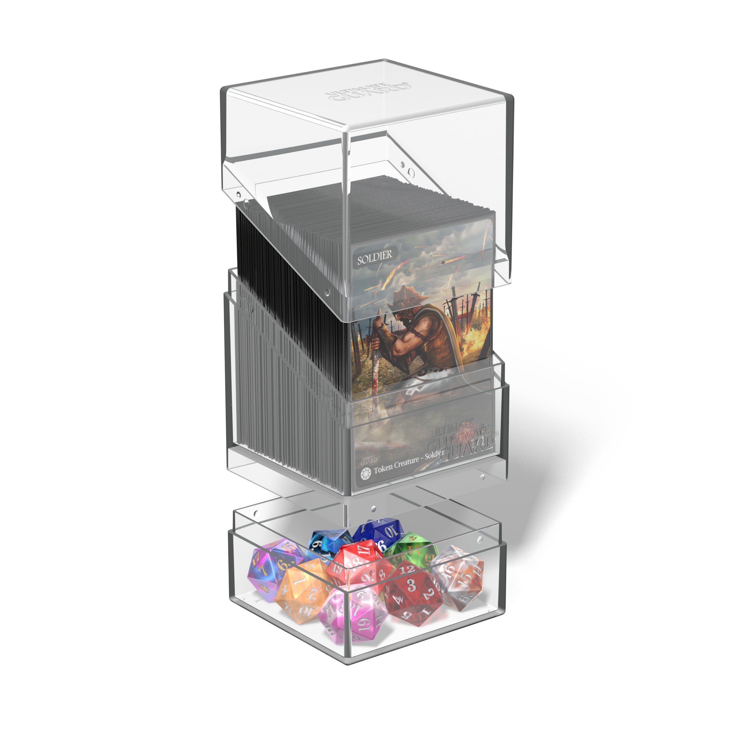 Image of Clear Boulder'N'Tray 100+ Ultimate Guard Deckbox