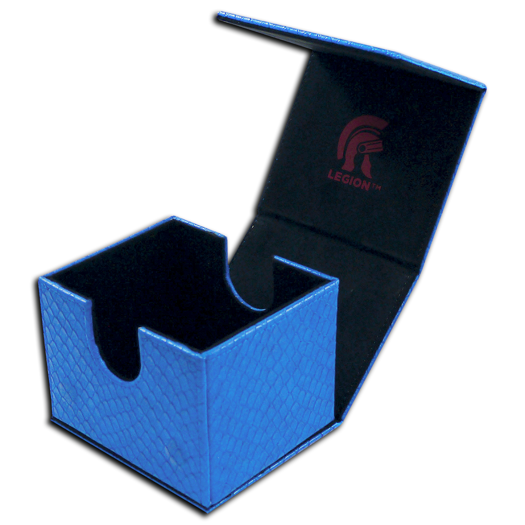 Image of Blue Dragonhide Hoard V2 - Legion Deck Box