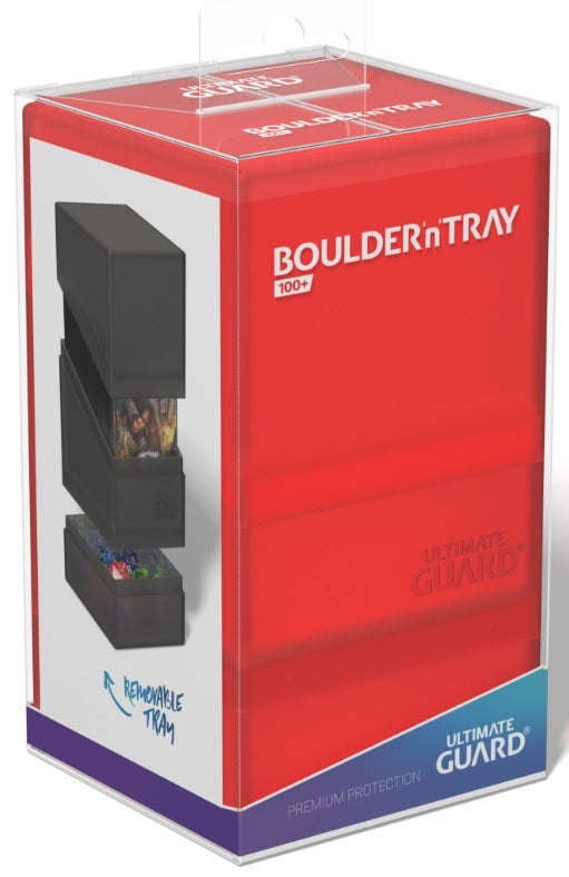 Image of Ruby Boulder'N'Tray 100+ Ultimate Guard Deckbox