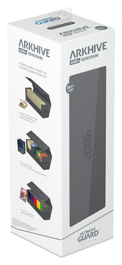 Image of Arkhive Ultimate Guard Grey 400+ Mono Color Deckbox