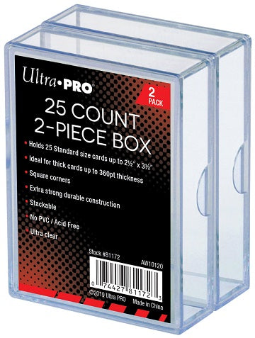 Image of 2-Piece Card Storage Box (25ct) - Ultra Pro