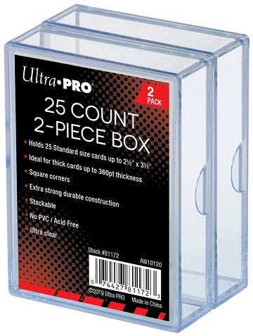 2-Piece Card Storage Box (25ct) - Ultra Pro